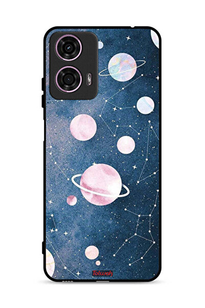 Tolwak Motorola Moto G24 4G Protective Case Cover Space Art