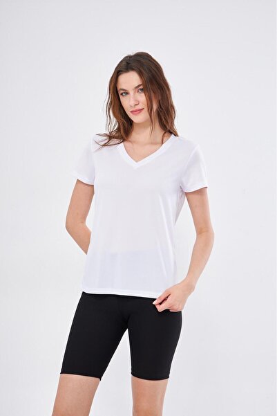 YÜKSEL IŞIK κοντομάνικο μπλουζάκι με λαιμόκοψη σε σχήμα V