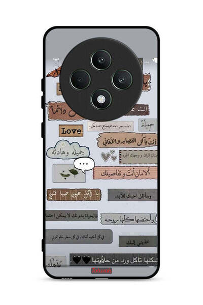 Tolwak جراب حماية لهاتف Oppo Reno12 F 5G بعبارات حب عربية