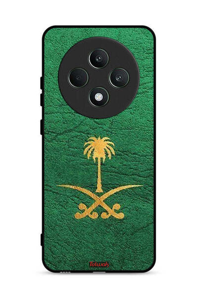 Tolwak غطاء حماية لهاتف Oppo Reno12 F 5G - علامة المملكة العربية السعودية - جلد