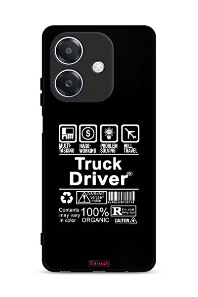 Tolwak غطاء حماية لهاتف Oppo A3x 5G، ملصق سائق شاحنة