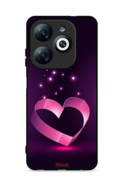Tolwak غطاء حماية لهاتف Infinix Smart 8 4G بتصميم قلب