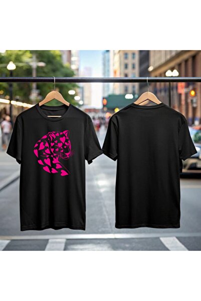 Stendhal TRICOU OVERSIZE ROZ CU IMPRIMEU TIGRU