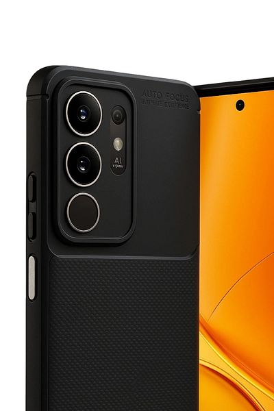 m.tk moveteck حافظة Vivo Y29s مع كاميرا محمية بنمط الكربون، غطاء سيليكون طويل الأمد مقاوم للانبهار