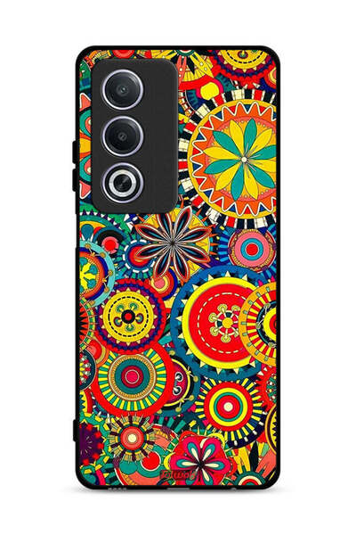 Tolwak غطاء حماية لهاتف Oppo A3 Pro 5G بنمط ماندالا ملون