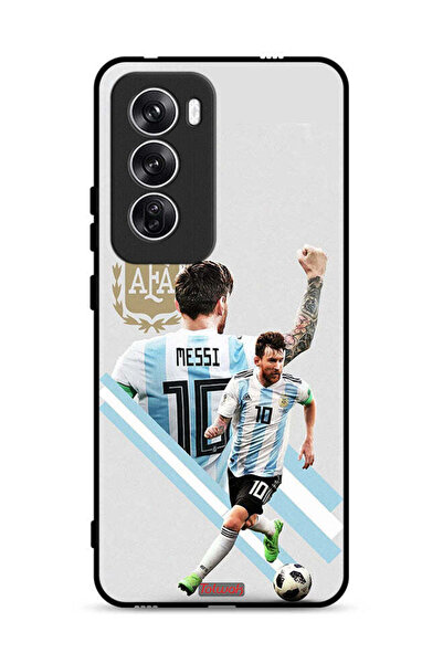 Tolwak غطاء حماية لهاتف Oppo Reno12 5G برسومات ليو ميسي