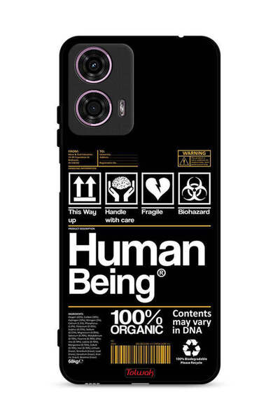 Tolwak غطاء حماية لهاتف موتورولا موتو جي 24 4G - ملصق إنسان