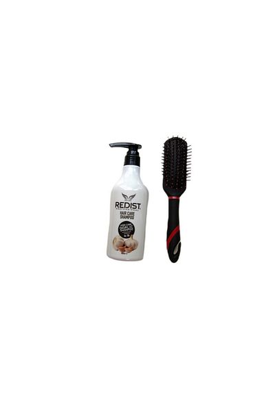 Red One Șampon anti-cădere a părului cu extract de usturoi, Redist Professional, 500 ml + perie de păr