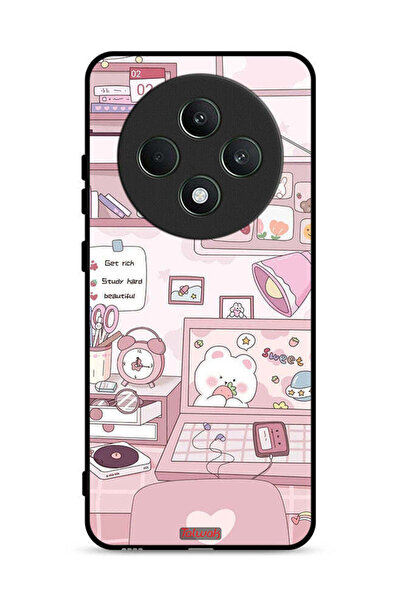 Tolwak Oppo Reno12 F 5G Protective Case Cover Get Rich Study Hard