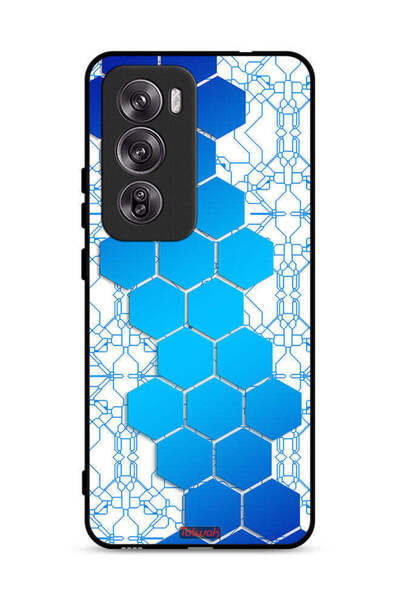 Tolwak غطاء حماية لهاتف Oppo Reno12 Pro 5G بشعار Honeycomb Hexagon Icon Networks