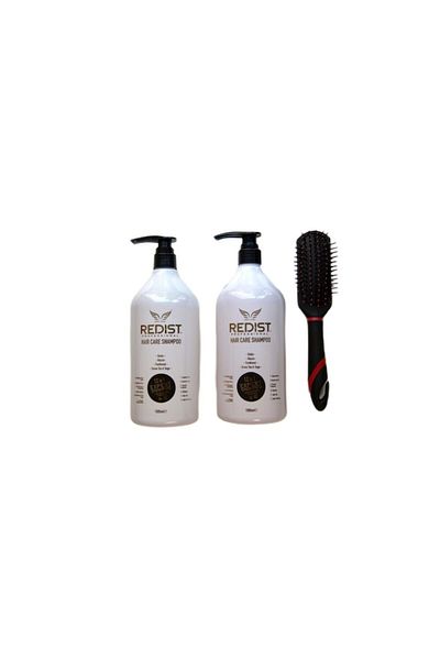 Red One Set 2 x Șampon 12 în 1 Expert cu Biotină, Niacină, Pantenol, Ceai Verde și Salvie, Redist Professio
