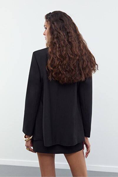 Stradivarius Double-breasted buttoned blazer