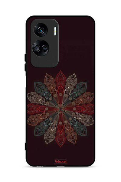 Tolwak غطاء حماية لهاتف Honor 90 Lite 5G بنقشة زهرة ماندالا