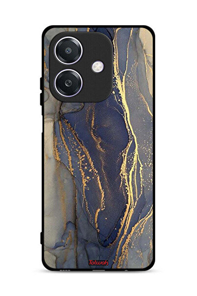 Tolwak غطاء حماية لهاتف Oppo A3x 5G بنقشة رخامية لامعة