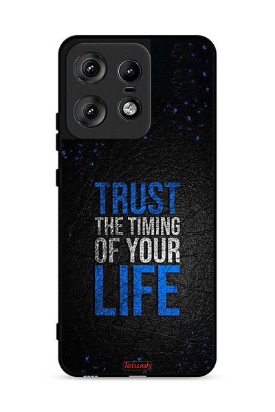 Tolwak Motorola Edge 50 Pro 5G Protective Case Cover Trust The Timing Of Your Life