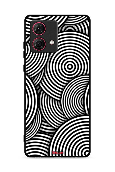 Tolwak غطاء حماية لهاتف موتورولا موتو جي 84 5 جي بنمط دوائر وهمية