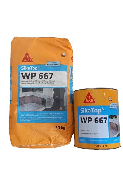 Sika SikaTop® WP 667 Yarı Elastik Su Yalıtım Malzemesi 20+5=25 Kg