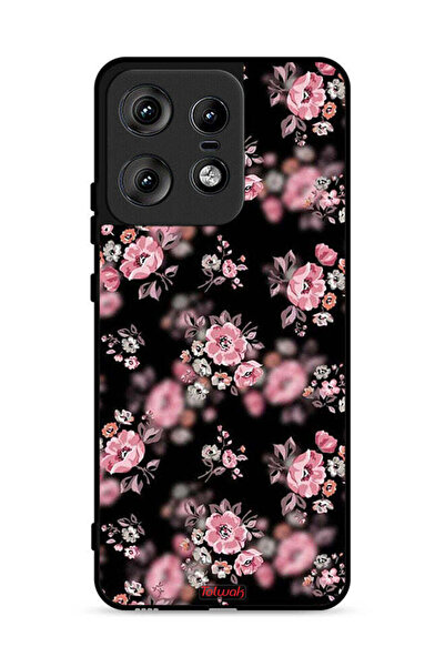 Tolwak غطاء حماية لهاتف موتورولا إيدج 50 برو 5G بنقشة زهور بورتريه