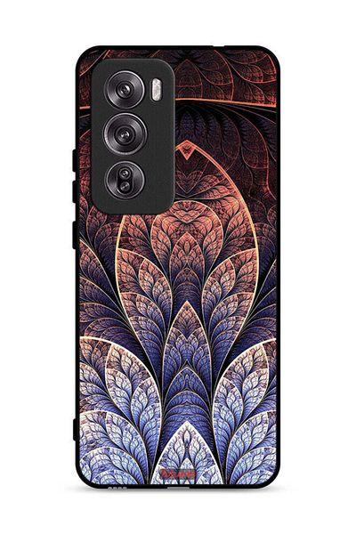 Tolwak Oppo Reno12 Pro 5G Protective Case Cover Floral Fractal Abstract