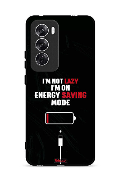 Tolwak غطاء حماية لهاتف Oppo Reno12 5G أنا لست كسولاً، أنا في وضع توفير الطاقة
