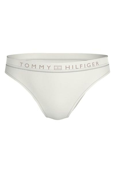 Tommy Hilfiger , Chiloți de damă cu bandă la talie cu logo, alb-ivoriu, mărimea M