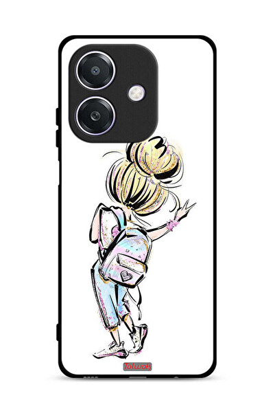 Tolwak غطاء حماية Oppo A3 5G برسومات فتاة العودة إلى المدرسة