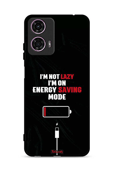 Tolwak غطاء حماية لهاتف موتورولا موتو جي 24 4G أنا لست كسولاً، أنا في وضع توف...