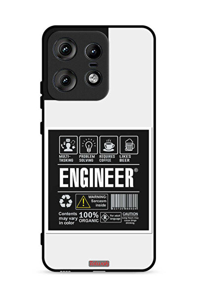 Tolwak غطاء حماية لهاتف موتورولا إيدج 50 برو 5G، ملصق مهندس