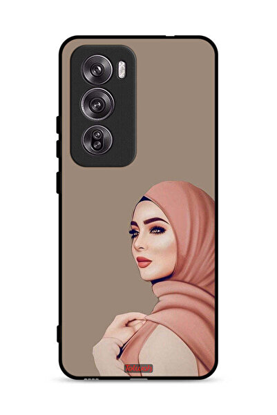 Tolwak غطاء حماية لهاتف Oppo Reno12 Pro 5G بنقشة فتاة محجبة جميلة