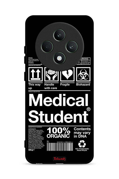 Tolwak جراب واقٍ لهاتف Oppo Reno12 F 5G، ملصق طالب الطب