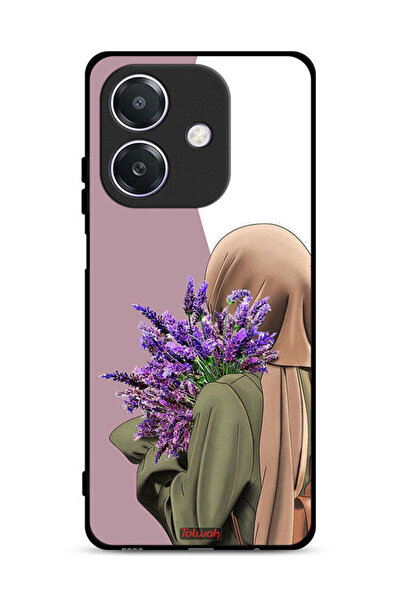 Tolwak Oppo A3x 5G Protective Case Cover Holding Flower