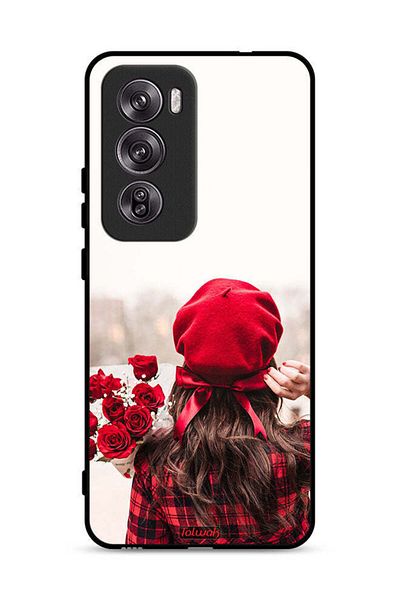 Tolwak غطاء حماية لهاتف Oppo Reno12 Pro 5G يحمل زهورًا