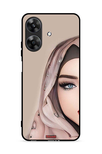 Tolwak غطاء حماية لهاتف Realme Note 60 4G برسم فتاة نصف وجه