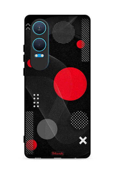 Tolwak غطاء حماية لهاتف OnePlus Nord CE4 Lite 5G بنمط دائري ومتقاطع