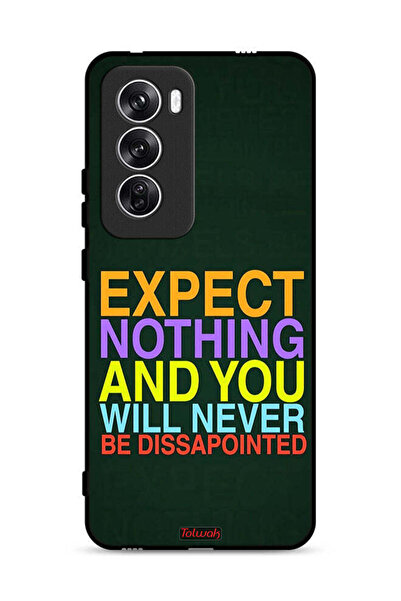 Tolwak غطاء حماية لهاتف Oppo Reno12 5G لا تتوقع شيئًا ولن تشعر بخيبة الأمل أبدًا