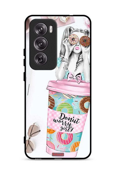 Tolwak غطاء حماية Oppo Reno12 Pro 5G بتصميم Donut Worry Girl