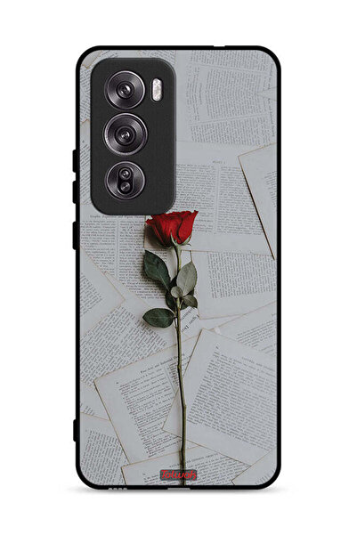 Tolwak غطاء حماية لهاتف Oppo Reno12 Pro 5G وردي على ورق