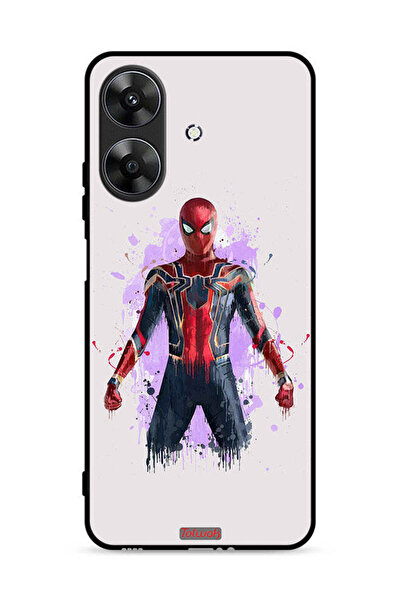 Tolwak غطاء حماية لهاتف Realme Note 60 4G بتصميم العنكبوت الحديدي