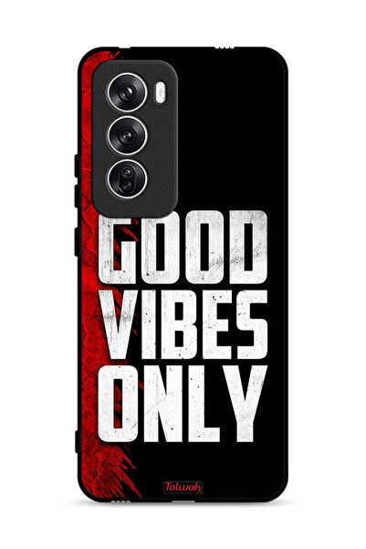 Tolwak غطاء حماية لهاتف Oppo Reno12 5G - Good Vibes Only