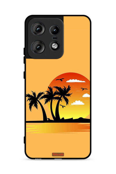 Tolwak Motorola Edge 50 Pro 5G Protective Case Cover Drawing Abstract Design