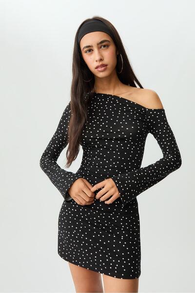 Stradivarius Short polka dot dress