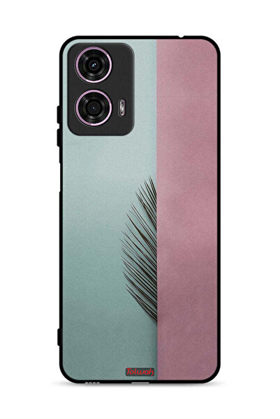 Tolwak غطاء حماية لهاتف موتورولا موتو جي 24 4G بتصميم نصف أوراق