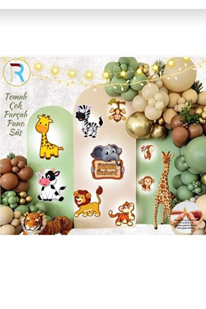 Bkmc زينة لوحة فاخرة مجزأة بطابع سفاري - زينة لوحة فاخرة ثلاثية الأبعاد بطابع...