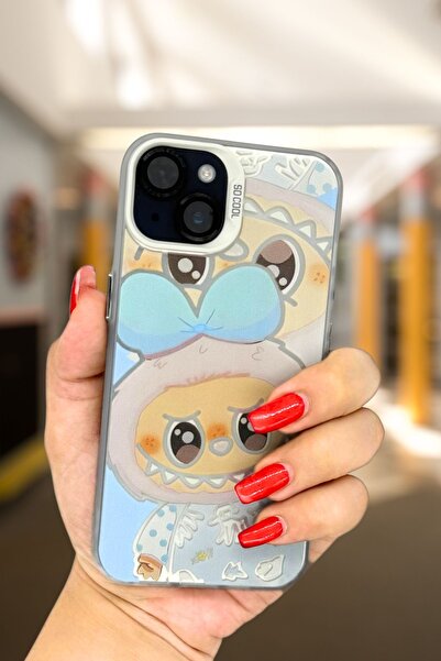 PSGT apple iphone 13-14 uyumlu kılıf Labubu Desenli Silikon Kılıf