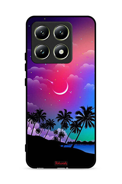 Tolwak Xiaomi 14T 5G Protective Case Cover Moon In Night Art
