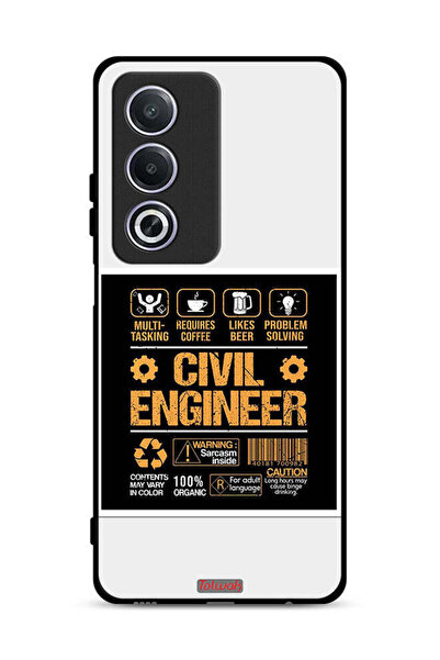 Tolwak غطاء حماية لهاتف Oppo A3 Pro 5G - ملصق مهندس مدني