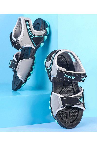 Pine kids Pine Kids Velcro Closure Sandals - Grey