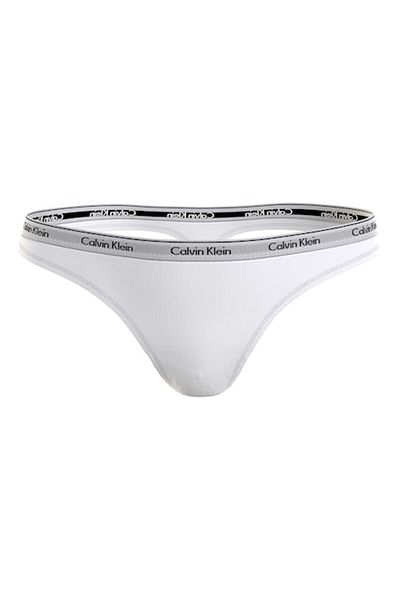 Calvin Klein Chiloți tanga cu bandă cu logo, albi, M