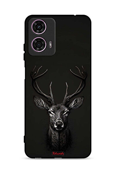 Tolwak غطاء حماية لهاتف موتورولا موتو جي 24 4G برسومات غزال رقمية