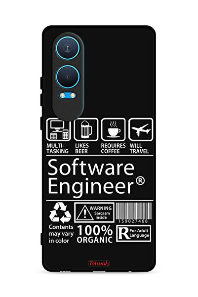 Tolwak غطاء حماية لهاتف OnePlus Nord CE4 Lite 5G، ملصق مهندس برمجيات